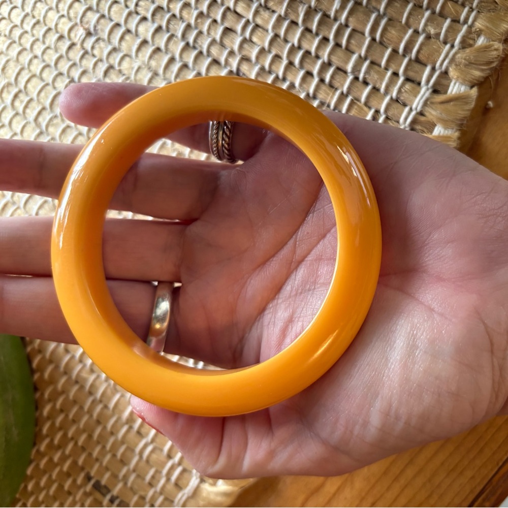 Vintage Mustard Orange Bracelet